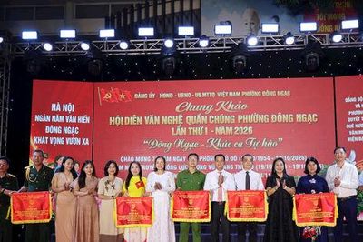 Học viện Cảnh sát nhân dân giành giải đặc biệt Hội diễn văn nghệ phường Đông Ngạc