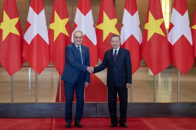 Tổng Bí thư, Chủ tịch nước Tô Lâm chủ trì Lễ đón Tổng thống Liên bang Thụy Sĩ