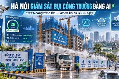 Hà Nội yêu cầu 100% công trình lớn giám sát bụi bằng camera, AI