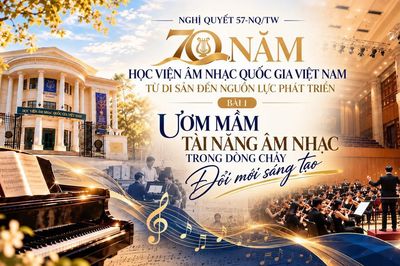 Nghị quyết 57 - NQ/TW: 70 năm Học viện Âm nhạc Quốc gia Việt Nam - Ươm mầm tài năng âm nhạc trong dòng chảy đổi mới sáng tạo (Bài 1)