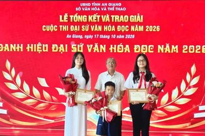 An Giang tổng kết trao giải Cuộc thi Đại sứ Văn hóa đọc năm 2026