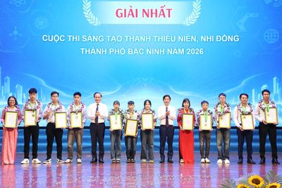 Cuộc thi Sáng tạo thanh thiếu niên, nhi đồng thành phố Bắc Ninh năm 2026 thu hút 258 mô hình, sản phẩm