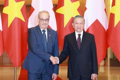 Tổng Bí thư, Chủ tịch nước Tô Lâm chủ trì Lễ đón Tổng thống Thụy Sĩ