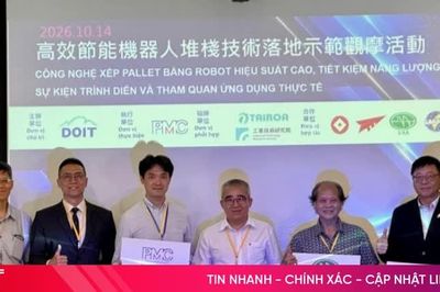 Công nghệ robot xếp pallet tiết kiệm năng lượng của Đài Loan được giới thiệu tại Việt Nam