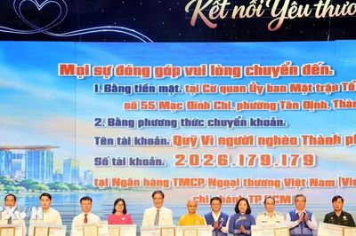 Hơn 164 tỷ đồng ủng hộ Quỹ Vì người nghèo Thành phố Hồ Chí Minh