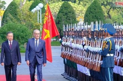 Chùm ảnh: Tổng Bí thư, Chủ tịch nước Tô Lâm chủ trì Lễ đón Tổng thống Liên bang Thụy Sĩ thăm chính thức Việt Nam