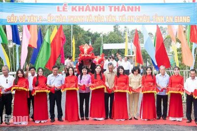 Xã An Châu khánh thành cầu Cô Vân 2 trị giá hơn 1,3 tỷ đồng
