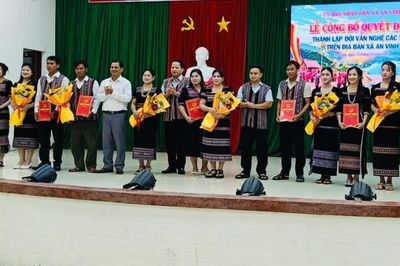 An Vinh thành lập 7 đội văn nghệ ở cơ sở