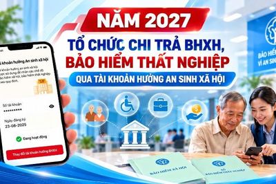 Năm 2027, tổ chức chi trả BHXH, bảo hiểm thất nghiệp qua Tài khoản hưởng an sinh xã hội