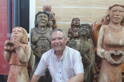 Tượng gỗ của Trần Quốc Toản - dấu ấn từ lối đi riêng