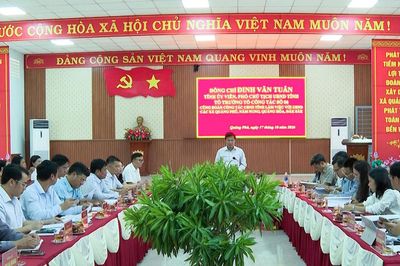 Đoàn công tác UBND tỉnh Lâm Đồng làm việc các xã Quảng Phú, Nâm Nung, Đắk Sắk, Quảng Hòa