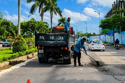 Khắc phục hư hỏng trên tuyến ĐT638 qua Gia Lai