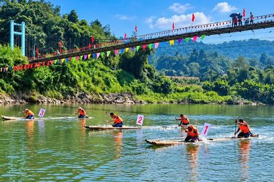 Về Liên Sơn đua mảng, ném còn, khám phá vẻ đẹp suối Thia, Lào Cai