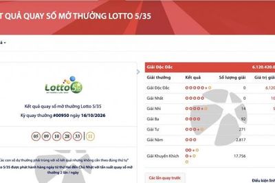 Vietlott lại nổ giải độc đắc hơn 6 tỷ đồng