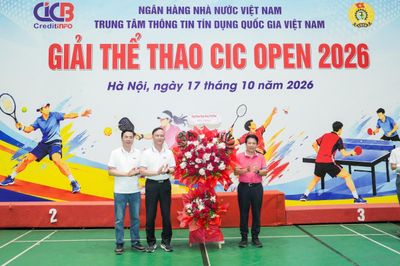 Giải thể thao CIC Open 2026: Rèn luyện sức khỏe, thắt chặt tình đoàn kết trong ngành Ngân hàng