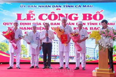 Bệnh viện Đa khoa Bạc Liêu đạt bệnh viện hạng I