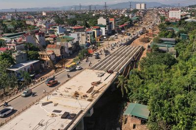 Cây cầu dài hơn 1 km, 4 làn xe dần thành hình ở cửa ngõ phía Tây Hà Nội