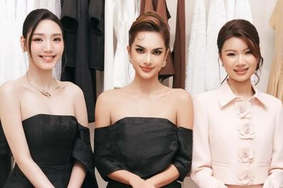 Á hậu Emma Lê - Hồng Đăng 'đánh lẻ', tương tác đáng yêu cùng diễn viên Đoàn Minh Anh