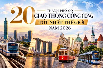 20 thành phố có giao thông công cộng tốt nhất thế giới năm 2026