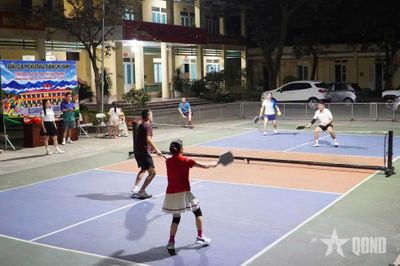 Pickleball lan tỏa phong trào thể thao ở xã Quân Chu