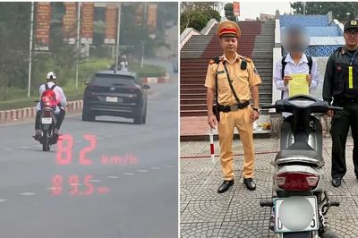 Xử lý nam sinh 16 tuổi chạy xe máy hơn 80km/h, quay đầu khi gặp CSGT