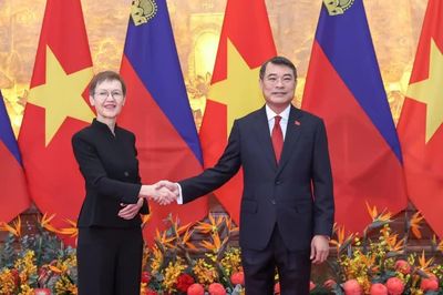 Lễ đón Thủ tướng Liechtenstein lần đầu thăm chính thức Việt Nam