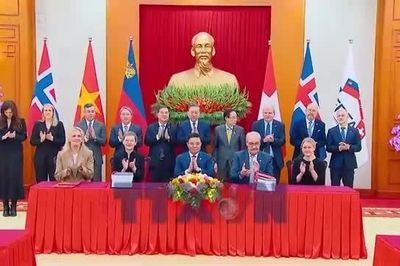 Lễ ký Hiệp định thương mại tự do giữa Việt Nam và các nước thành viên EFTA