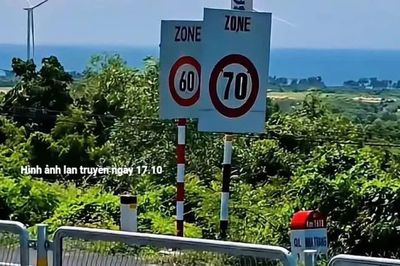 2 biển báo tốc độ 60 và 70 km/h đặt gần nhau trên quốc lộ 1: Cơ quan chức năng nói gì?