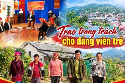 Trao trọng trách cho đảng viên trẻ