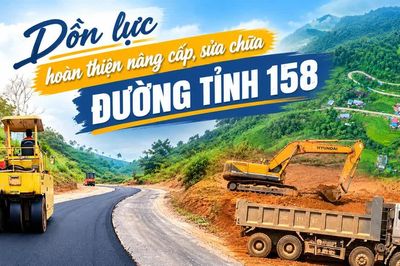 Dồn lực hoàn thiện nâng cấp, sửa chữa đường tỉnh 158