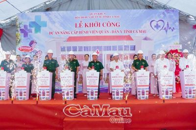 Khởi công Dự án nâng cấp Bệnh viện Quân - Dân y Cà Mau