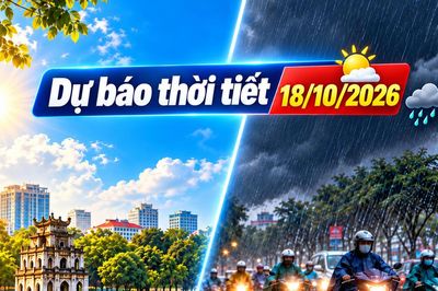Thời tiết hôm nay 18/10: Mưa dông gia tăng về chiều tối, nhiều khu vực phía Nam có nguy cơ ngập úng