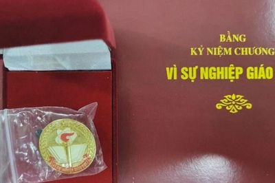 Đáp ứng điều kiện này giáo viên mới nhận được Kỷ niệm chương 'Vì sự nghiệp giáo dục'