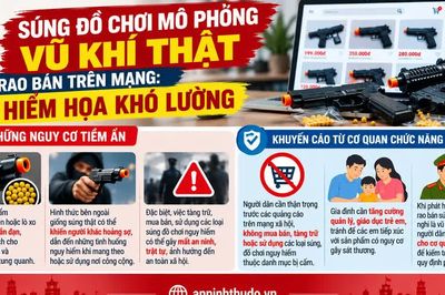 Súng đồ chơi giống vũ khí thật: Đừng xem nhẹ hiểm họa