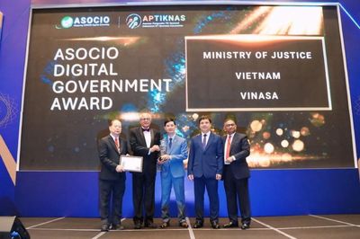 Bộ Tư pháp được vinh danh tại Giải thưởng Chính phủ số ASOCIO 2026
