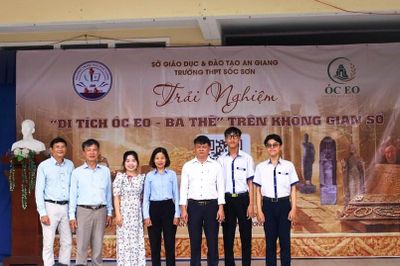 Học sinh An Giang đưa di sản Óc Eo – Ba Thê lên không gian số