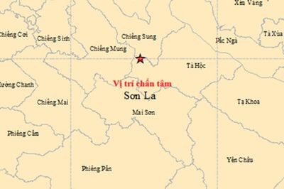 Động đất 4,2 độ tại xã Tà Hộc, tỉnh Sơn La