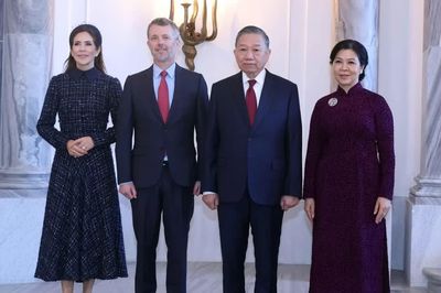 [Ảnh] Tổng Bí thư, Chủ tịch nước Tô Lâm và Phu nhân hội kiến Nhà vua Đan Mạch và Hoàng hậu