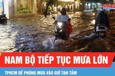 Nam bộ tiếp tục mưa lớn, TPHCM đề phòng mưa vào giờ tan tầm