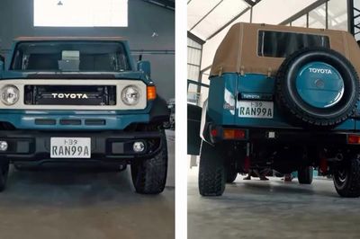 Toyota Hilux cũ giá rẻ 'lột xác' thành Land Cruiser cổ điển