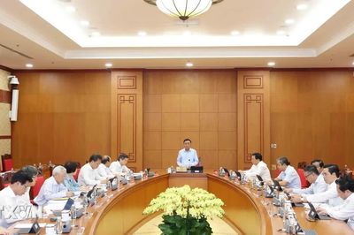 Thường trực Ban Bí thư làm việc với Học viện Chính trị Quốc gia Hồ Chí Minh