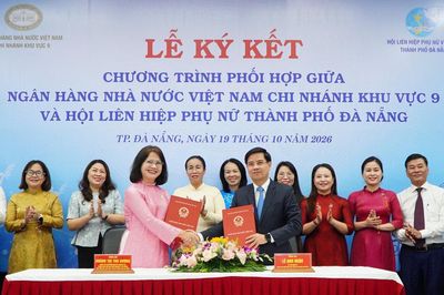 Ngân hàng Nhà nước chi nhánh Khu vực 9 và Hội Liên hiệp Phụ nữ Đà Nẵng ký kết chương trình phối hợp