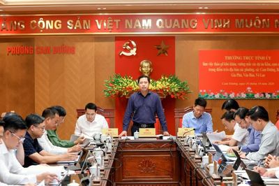 Thường trực Tỉnh ủy chỉ đạo tháo gỡ khó khăn, đẩy nhanh tiến độ các dự án công nghiệp trọng điểm phía Bắc của tỉnh
