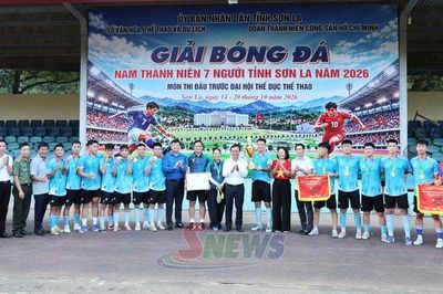Xã Phù Yên vô địch Giải bóng đá nam thanh niên 7 người tỉnh Sơn La năm 2026