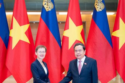Chủ tịch Quốc hội Trần Thanh Mẫn hội kiến Thủ tướng Công quốc Liechtenstein Brigitte Haas