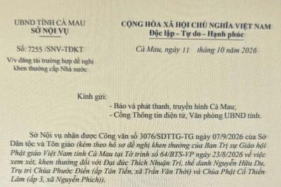 Đăng tải trường hợp đề nghị khen thưởng cấp Nhà nước