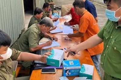 Công an xã Thường Tân tăng cường kiểm tra, phòng ngừa ma túy trong các công ty