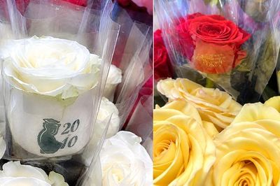 Quà 20/10 độc lạ: Hoa hồng in hình phụ nữ mặc áo dài, cốc giữ nhiệt khắc tên