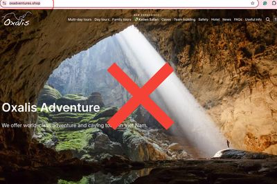 Giả mạo website bán tour thám hiểm Sơn Đoòng giá nghìn USD