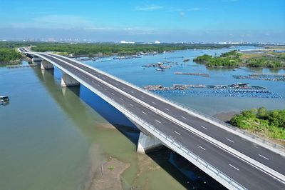 Đường xuyên đầm lầy nối cảng Cái Mép với cao tốc Biên Hòa dần về đích